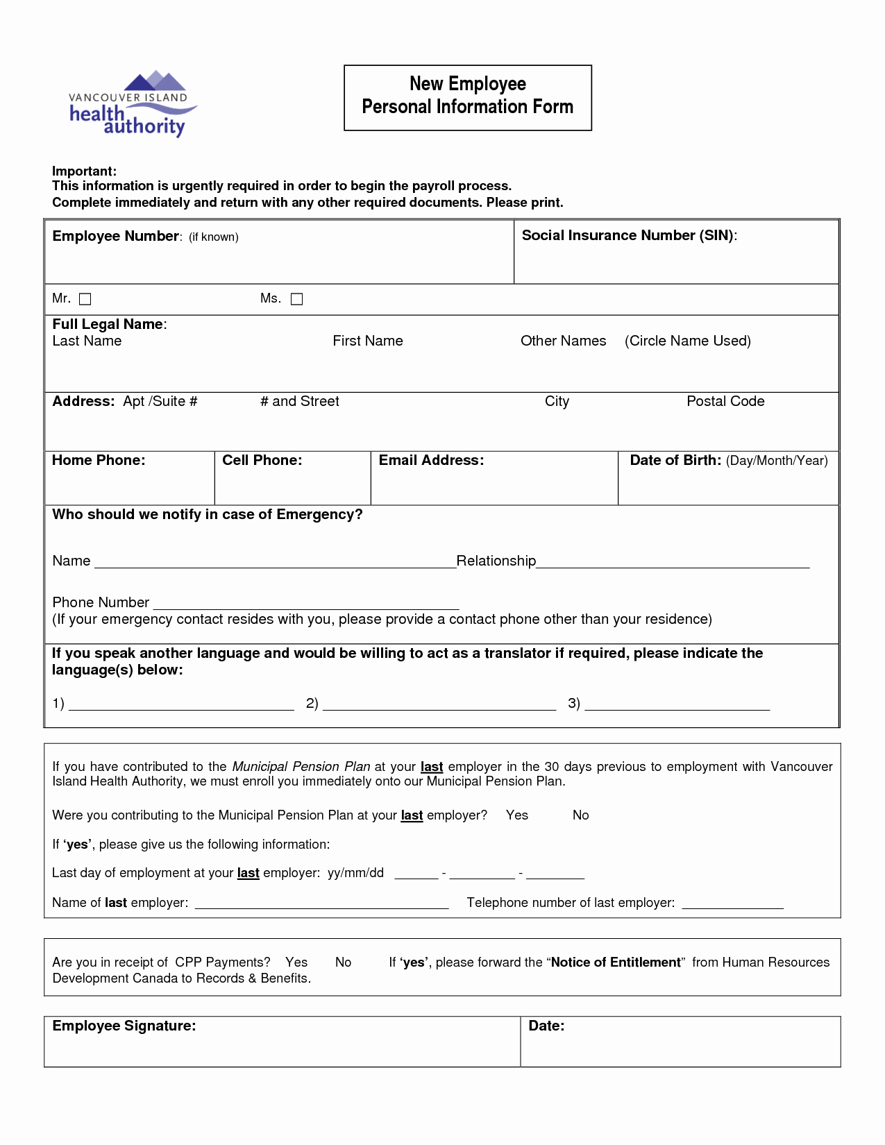 Personal Information form Template Best Of Basic Personal Information form Template to Pin