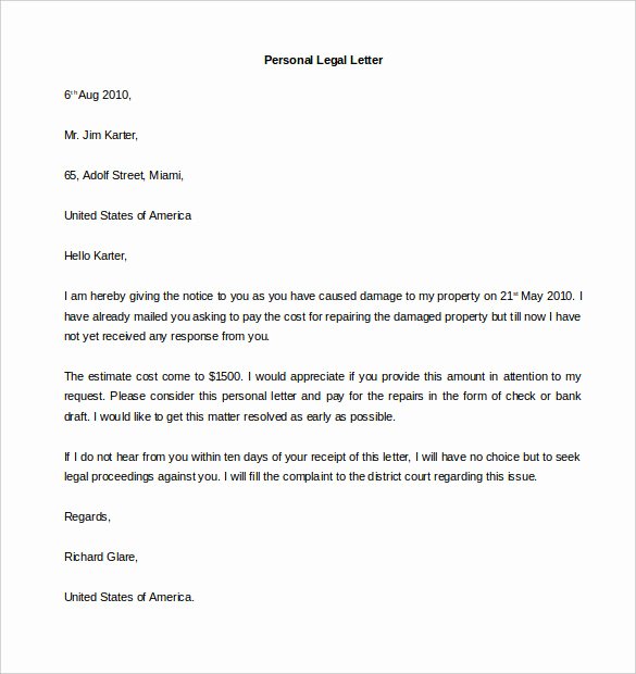 Personal Letter Template Word Inspirational 40 Personal Letter Templates Pdf Doc