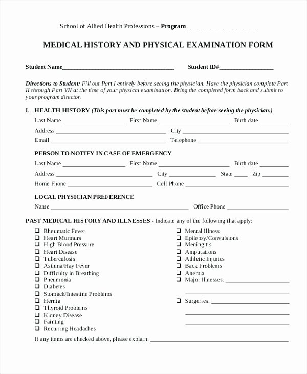 Personal Medical History Template Awesome Dental Medical History form Template Uk Past – Btcromaniafo