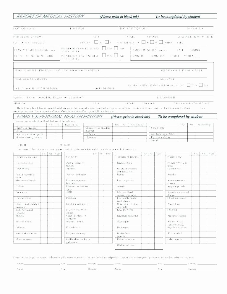 Personal Medical Record Template Fresh Personal Medical Records Template Release form Awesome