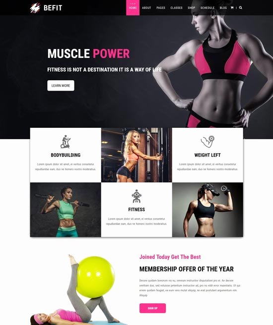 Personal Trainer Website Template Beautiful 40 Best Fitness Gym Website Templates Free &amp; Premium