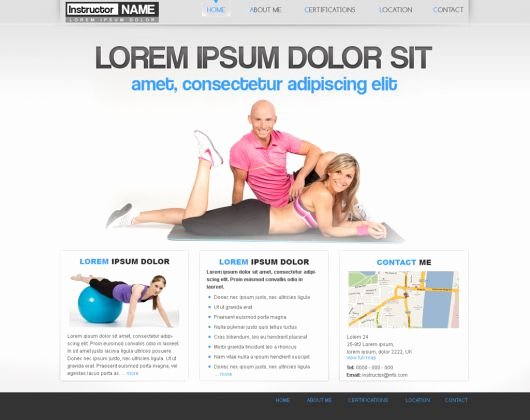 Personal Trainer Website Template Beautiful Free Fitness Web Template 29