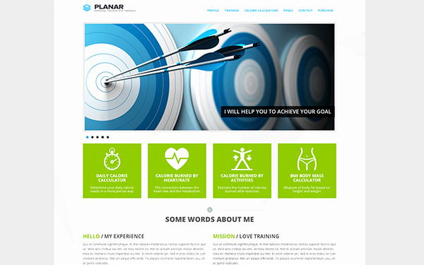 Personal Trainer Website Template Lovely Bootstrap 3 Gallery Download Bootstrap 3 Planar