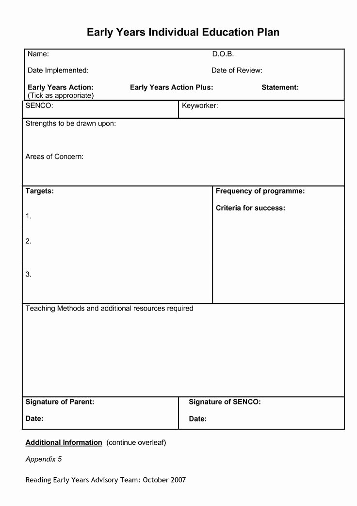 Personalised Learning Plans Template New Education Templates