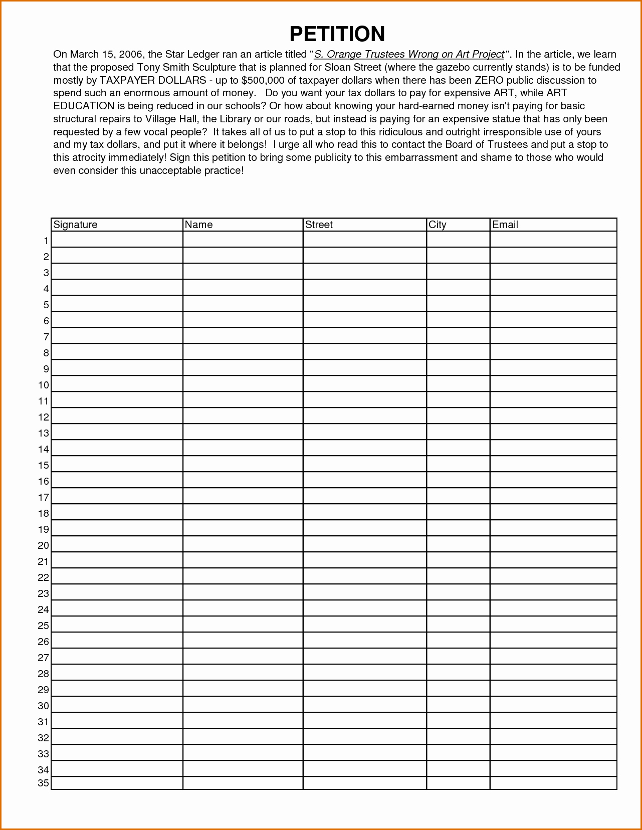Petition Template Google Docs Awesome Petition