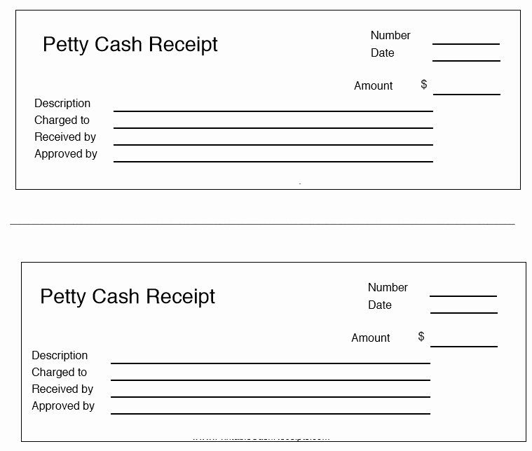 Petty Cash Receipt Template Beautiful 8 Free Sample Petty Cash Receipt Templates Printable Samples