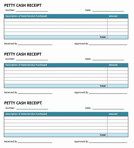 Petty Cash Receipt Template Lovely 8 Free Sample Petty Cash Voucher Templates Printable Samples