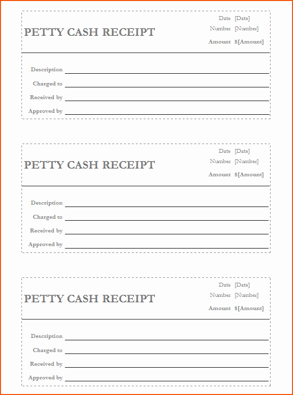 Petty Cash Receipt Template Lovely 8 Petty Cash Receipt Bookletemplate