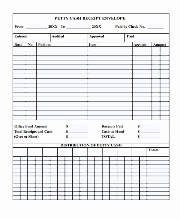 Petty Cash Receipt Template Unique Printable Receipt forms 41 Free Documents In Word Pdf