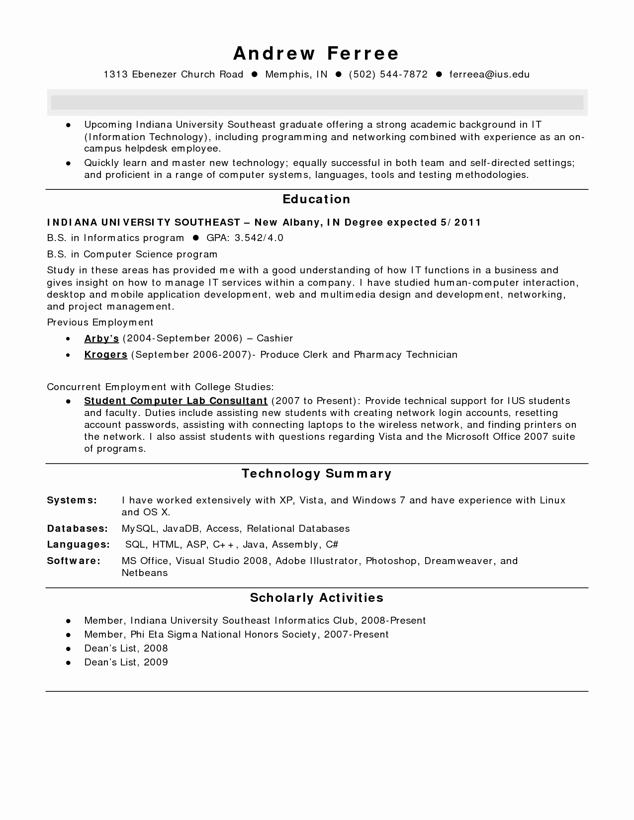Pharmacy Technician Resume Summary