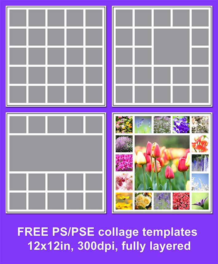 Photo Collage Template Photoshop Fresh Shop Collage Template
