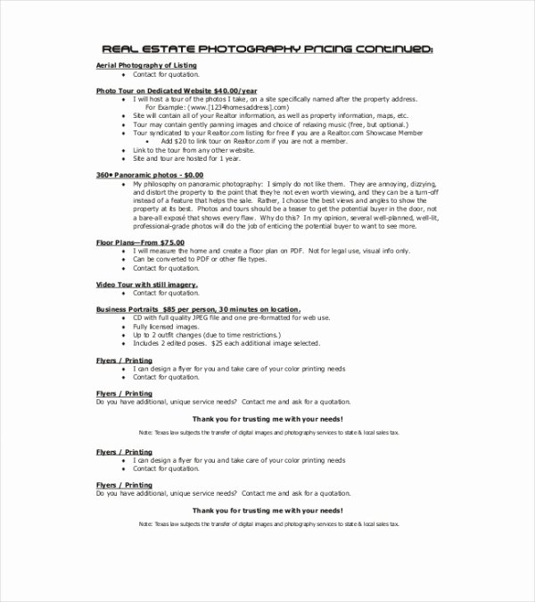 Photography Business Plan Template Best Of Real Estate Business Plan 11 Free Pdf Word Documemts