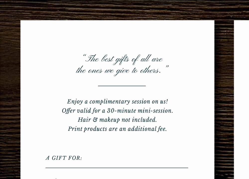 Photography Gift Certificate Template Beautiful Free Graphy Gift Certificate Template Gift Ftempo