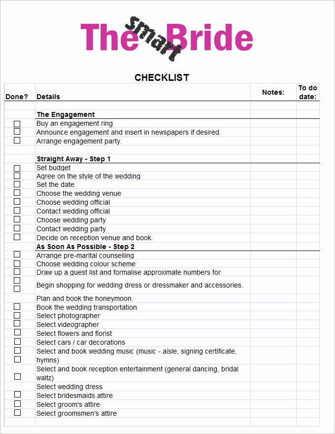 Photography Shot List Template Beautiful Wedding Checklist Template 20 Free Excel Documents