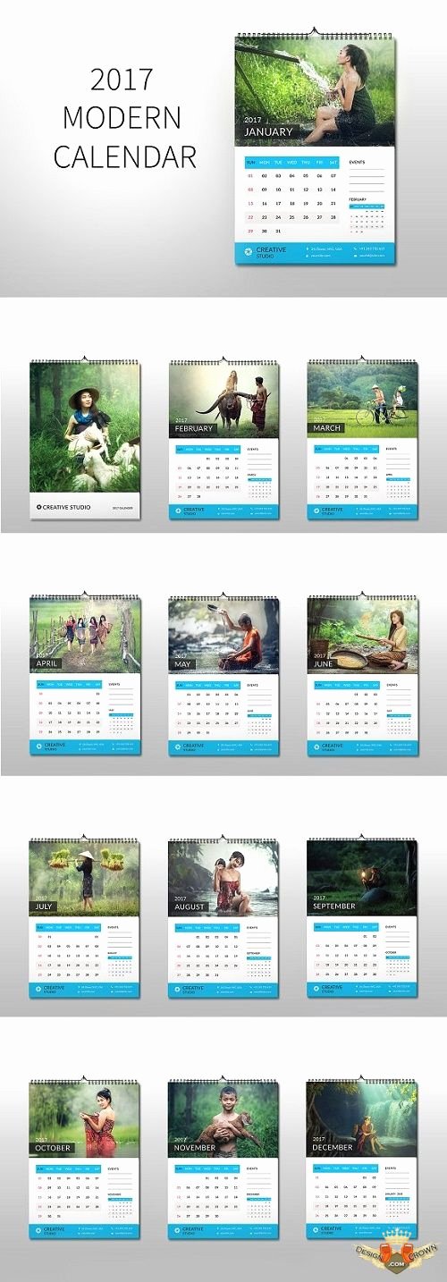 Photoshop Calendar Template 2017 Awesome Shop Calendar 2017 Psd V7 Flyer Template