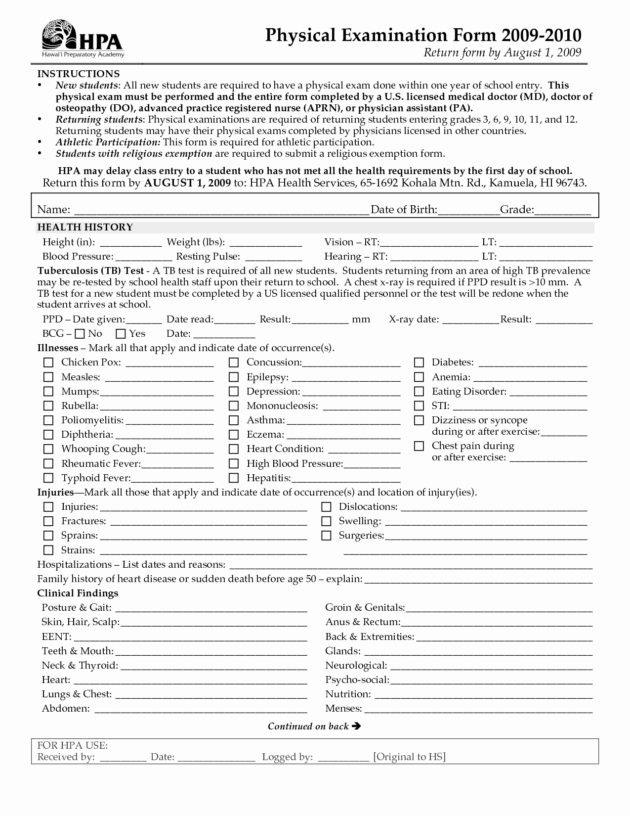 Physical Examination form Template Awesome Veterinary Exam forms to Pin On Pinterest Pinsdaddy