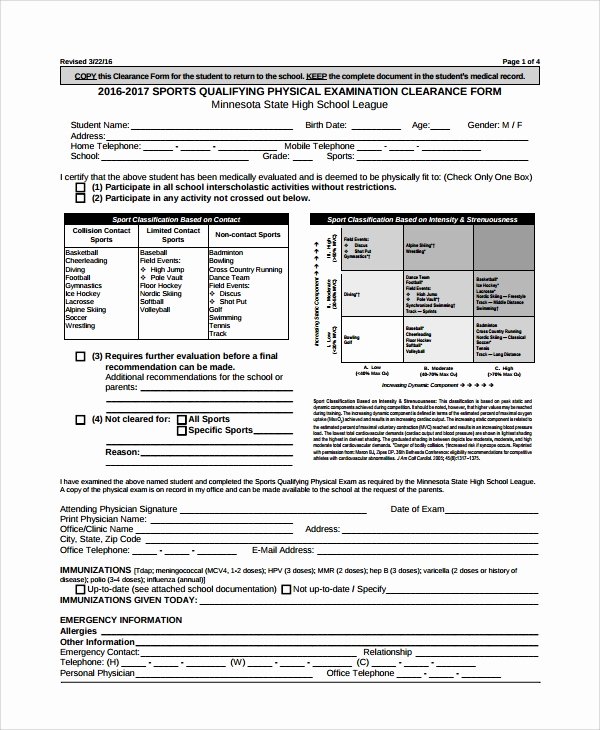 Physical Examination forms Template Beautiful 9 Sample Physical Exam forms – Pdf