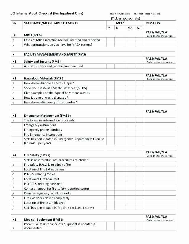 Physical Security assessment Template Lovely It Security Audit Template