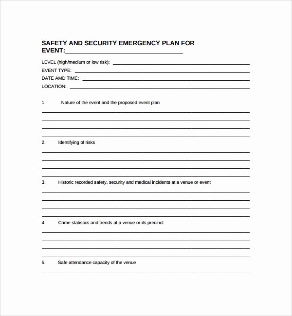 Physical Security Plan Template Unique Sample Security Plan Template 10 Free Documents In Pdf