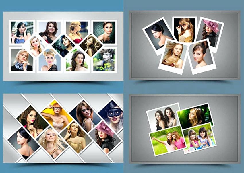 Picture Frame Collage Template Unique Three Image Frame Template In Multiple Picture