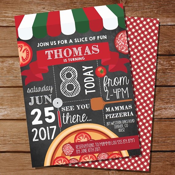 Pizza Party Invitations Template Best Of 14 Pizza Party Invitation Designs &amp; Templates Psd Ai