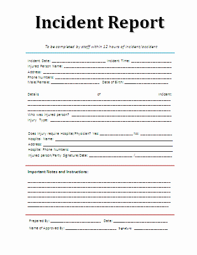 Police Incident Report Template Best Of Printable Sample Police Report Template form
