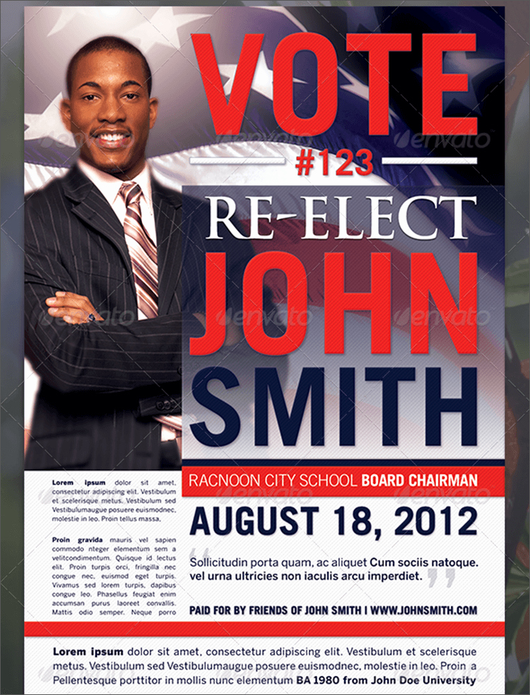 Political Flyer Template Free Beautiful 8 Election Brochure Templates Free Psd Design Examples