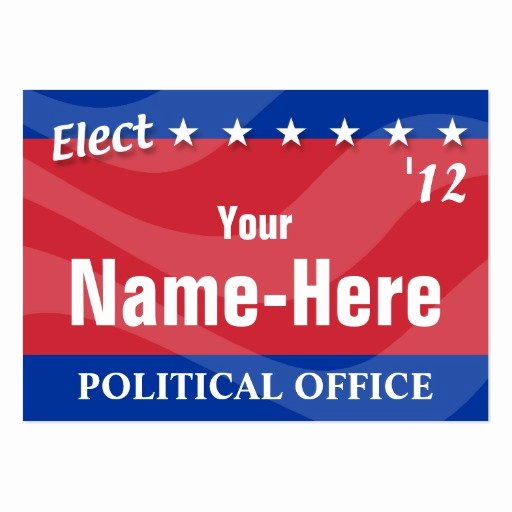 Political Palm Card Template New Elect Political Campaign Business Card Template