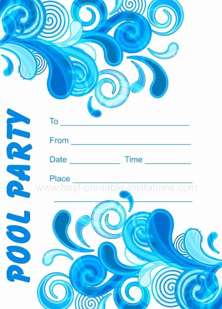 Pool Party Invitation Template Best Of Adult Pool Party Invitations