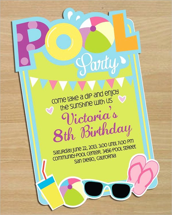 Pool Party Invitations Template Unique 28 Pool Party Invitations Free Psd Vector Ai Eps