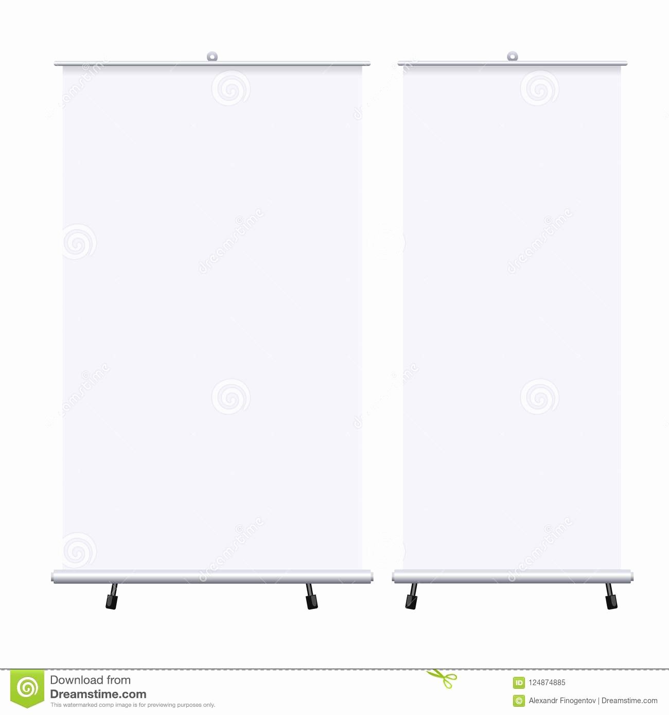 Pop Up Banner Template Inspirational Blank Roll Up Banners Set isolated the White Background