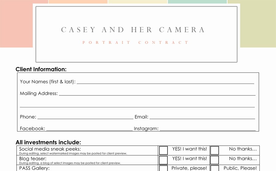 Portrait Photography Contract Template Best Of Indianapolis Family Grapher