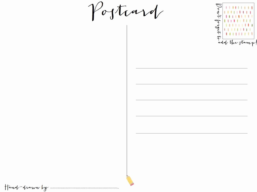 Postcard Template for Word Luxury Hand Drawn Summer Postcards and Inspiring Illustrators…