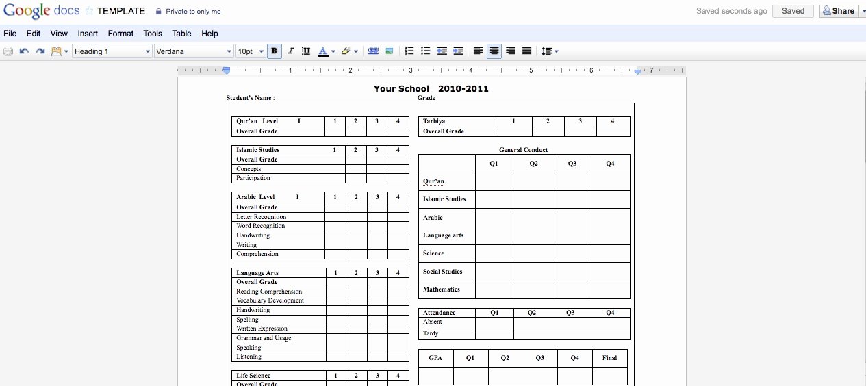 Postcard Template Google Docs Unique Collaborative Report Cards Using Google Docs