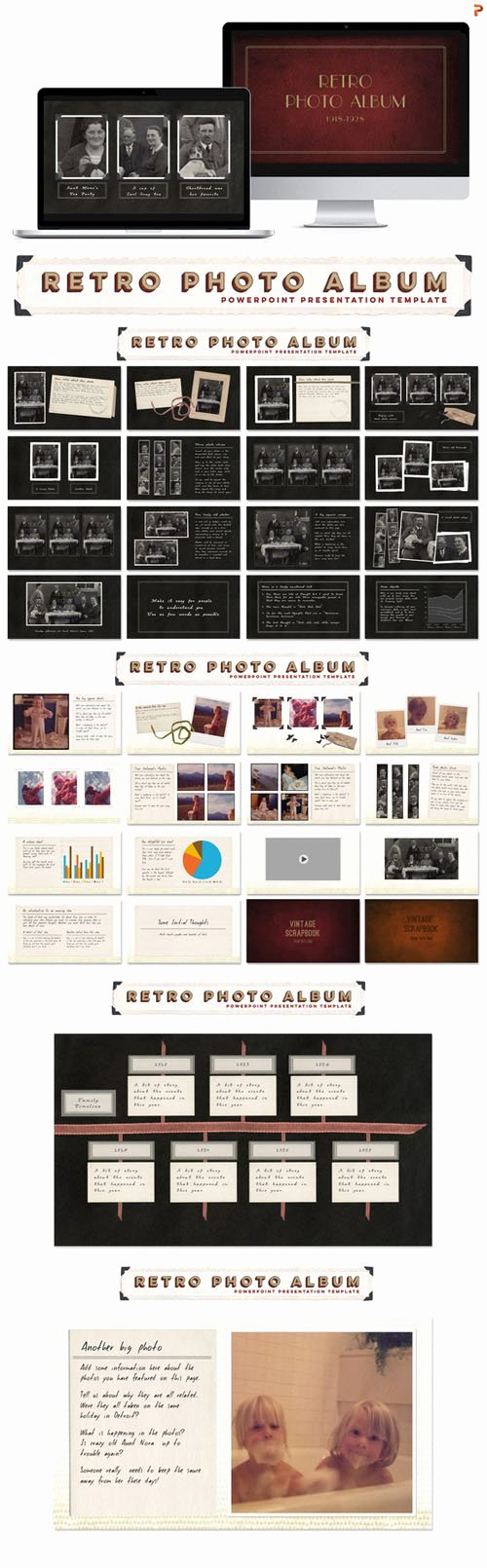 Powerpoint Photo Album Template Inspirational Creativemarket Retro Album Ppt Template