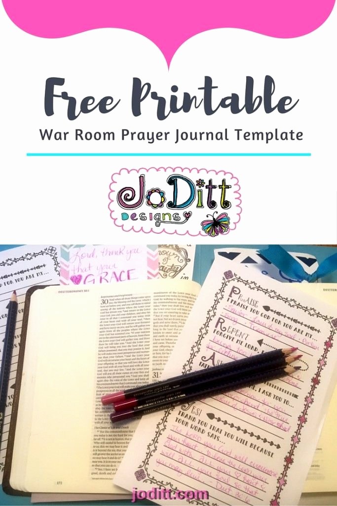 Prayer Card Template Free Lovely War Room Prayer Journal Template Free Printable
