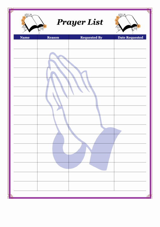 Prayer Journal Template Pdf Lovely top 5 Prayer Journal Templates Free to In Pdf format