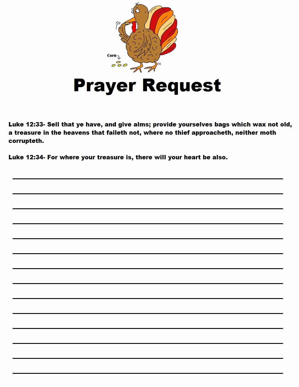 Prayer Request Card Template Fresh Thanksgiving Legend Sunday School Lesson