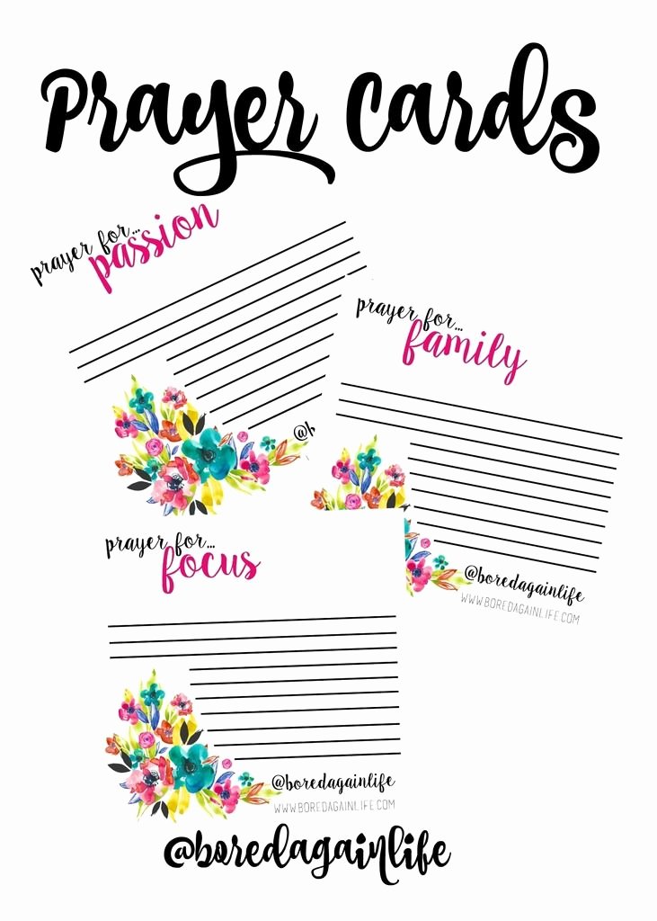 Prayer Request Cards Template Beautiful Fervent Prayer Cards Diy Printables