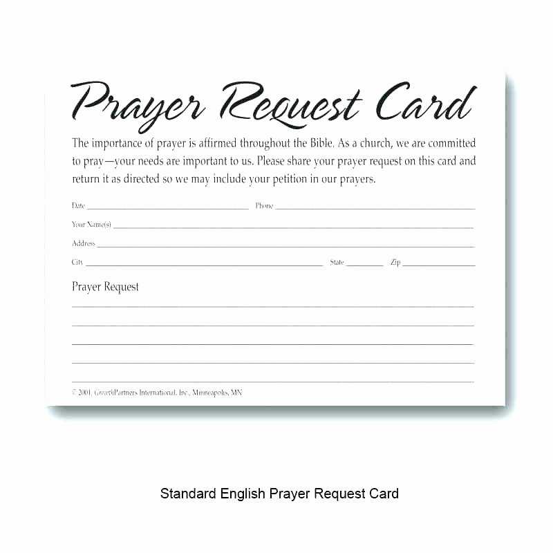 Prayer Request Cards Template Luxury Free Wel E Card Template