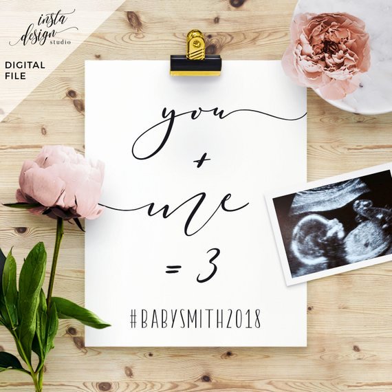 Pregnancy Announcement Template Free Beautiful Custom social Media Pregnancy Baby Announcement Template