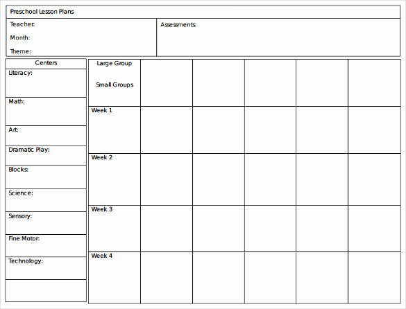 Preschool Lesson Plans Template Awesome Blank Lesson Plan Template – 15 Free Pdf Excel Word