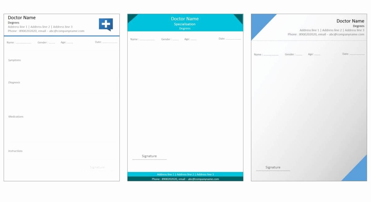 Prescription Pad Template Free Awesome Designs for Medical Prescription Template – Indoclinic Blog