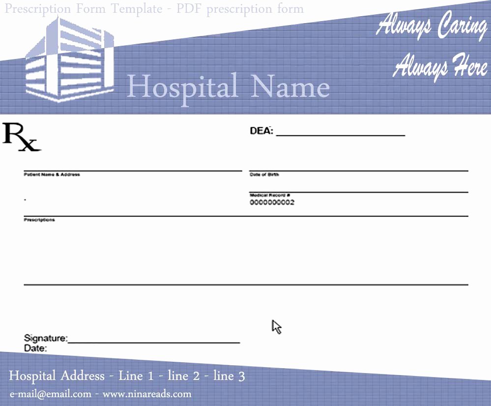 Prescription Pad Template Free Lovely Blank Prescription Pad Image Sample