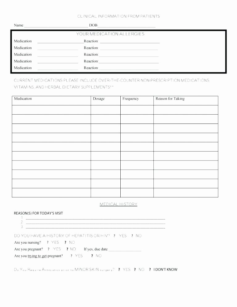 Prescription Pad Template Free New Medication Schedule Template 8 Free Word Excel format