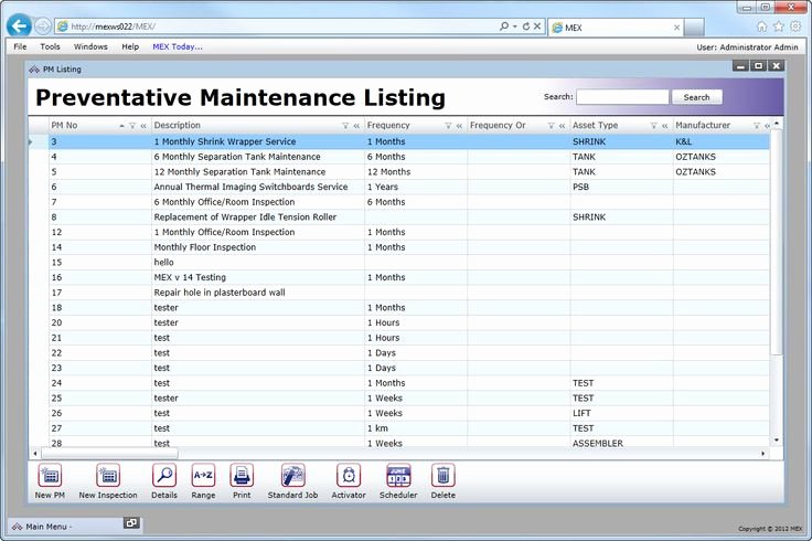 Preventive Maintenance Excel Template Elegant Vehicle Preventive Maintenance Template Excel