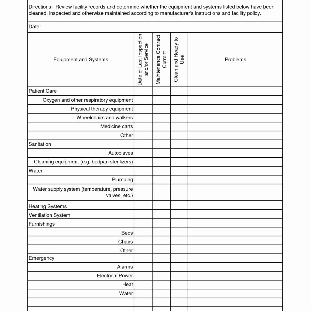 Preventive Maintenance Excel Template Fresh Preventive Maintenance Spreadsheet La Portalen Document