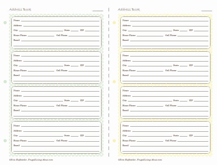 Printable Address Book Template Beautiful where Can I Find Printable Address Pages for A Planner
