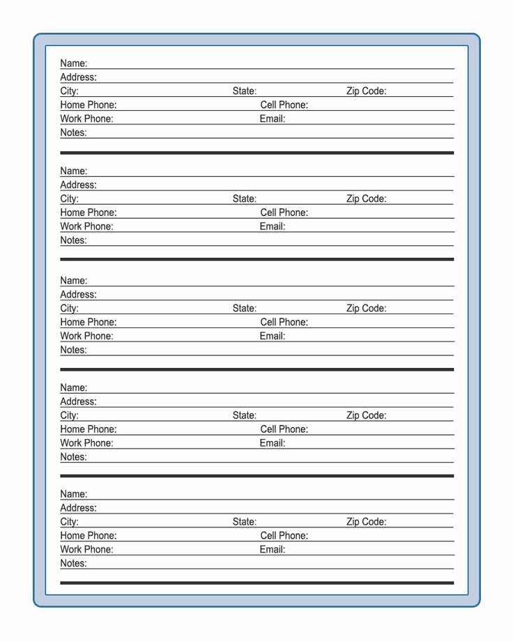Printable Address Book Template Fresh Printable Address Book Pages Miscellaneous