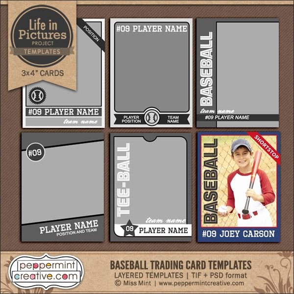 Printable Baseball Card Template Lovely Best 25 Trading Card Template Ideas On Pinterest